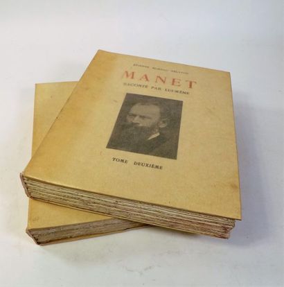 null MOREAU-NELATON (E.). MANET raconté par lui-même. Paris, Laurens, 1926. 2 vol....