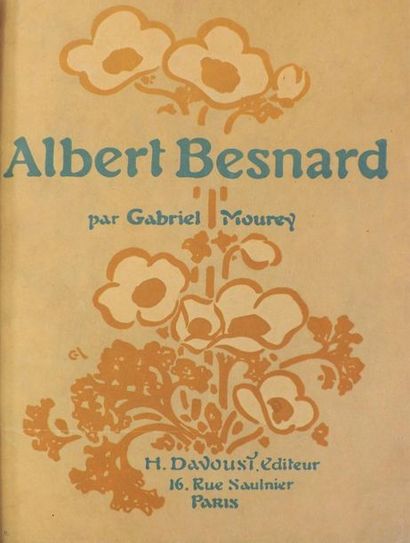 null MOUREY (Gabriel). ALBERT BESNARD. Paris, Henri Davoust, (1906). In-4°, demi-chagrin...