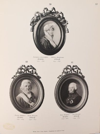 null PORTRAITS RUSSES des XVIII° et XIX° SIECLES. Edition du Grand-Duc Mikhaïlovitch....