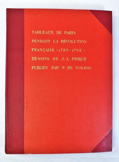 null TABLEAUX DE PARIS pendant la Révolution française 1789-1792. Paris, Le Livre...