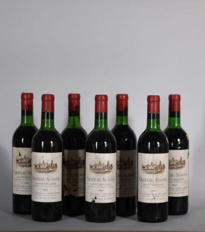 null 7 B CHÂTEAU AUSONE (1 B.G.-; 2 T.L.B; 4 H.E.+; e.t.h. to e.t.a) GCC1A Saint-Emilion...