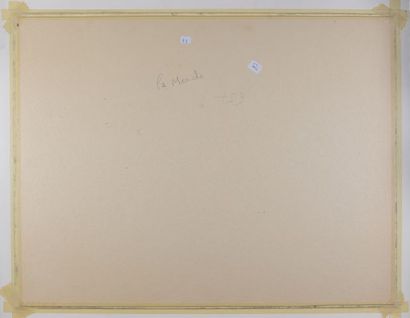 null Michel BIOT (1936-2020)

"La manche". 1985

Huile sur papier d'Arche, signée...