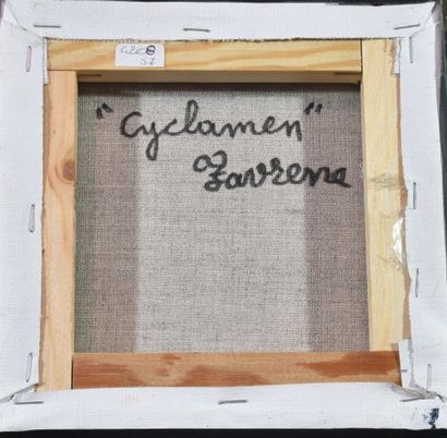 null FAVRENE (né en 1934)

"Cyclamen"

Huile sur toile, signée en bas à droite, contresignée...