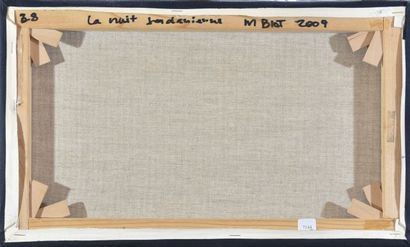 null Michel BIOT (1936-2020)

"Nuit Jordanienne". 2009

Huile sur toile, signée et...