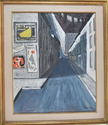 null André PERSILLON (1919-2015)

"Lyon, rue de l'Annonciade"

Huile sur toile, signée...