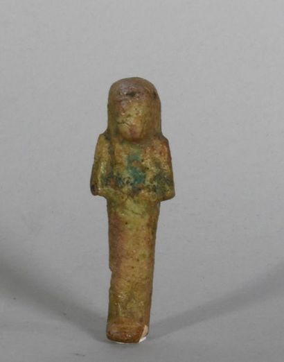 null Oushebti in enamelled frit. 
Ancient Egypt
H: 7,5 cm
Prov: personal collection...