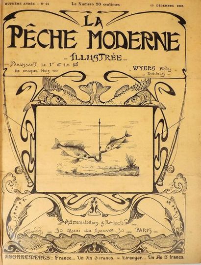 null PECHE MODERNE ILLUSTREE (LA). Paris, Administration et Rédaction. 1900-1905....