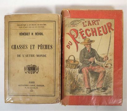 null Lot de 2 volumes. REVOIL. CHASSES ET PECHES DE L’AUTRE MONDE. P., Cadot, 1857....