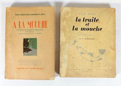 null Lot de 2 volumes. BURNAND – RITZ. A LA MOUCHE. P., Champs-Elysées, 1939. Nombreuses...