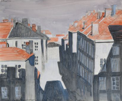 null Jacques PONCET (1921-2012).

Lyon, les toits oranges. 1986 (Série Villes)

Technique...