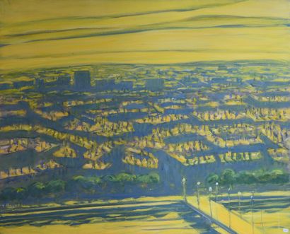 null Jacques PONCET (1921-2012).

"Golden City." 2001 (Series Lyon)

Acrylic on canvas...