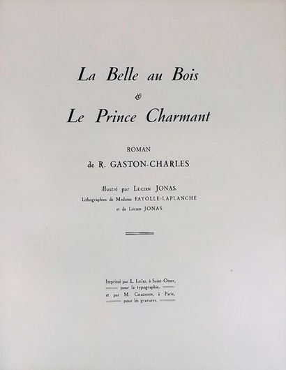 null GASTON-CHARLES (R.). La Belle au Bois et le Prince Charmant. Saint-Omer, Paris,...