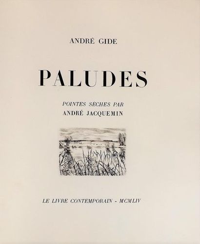 null GIDE (A.). Paludes. Paris, Le Livre contemporain, 1954. In-8 en feuilles, sous...