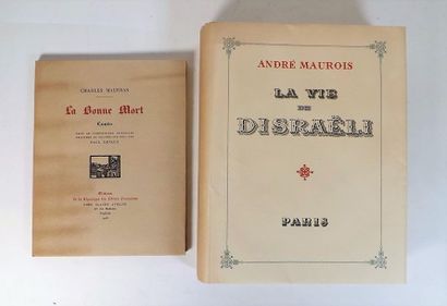 null MAUROIS (A.). La vie Disraëli. Paris, Javal et Bourdeaux, 1928. In-4° en feuilles,...