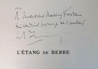 null MAURRAS (Charles). L'étang de Berre. Paris, Société des Amis du Livre Moderne,...
