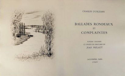 null ORLÉANS (Ch. d'). Ballades, rondeaux et complaintes. Paris, Lacourière, 1949....