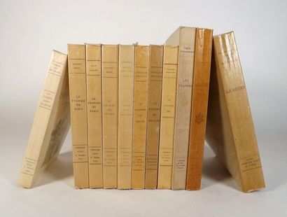 null [PIAZZA]. Réunion de 11 volumes édités à Paris chez Piazza. In-12 brochés, couvertures...