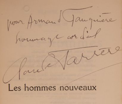 null FARRERE (Claude). Les hommes nouveaux. Paris, Flammarion, (1922). In-12, mahogany...