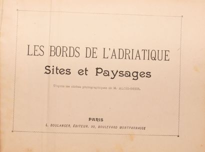 null AUTOUR DU MONDE. Aquarelles, Souvenirs, Voyages. Paris, Boulanger (1890). 2...