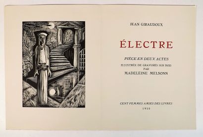 null GIRAUDOUX (J.). Électre. Paris, Cent femmes Amies des Livres, 1950. In-4° en...