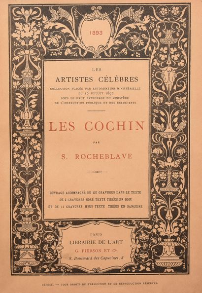 null COCHIN – ROCHEBLAVE (S). Les Cochin. P., Pierson, Les artistes célèbres, 1893....