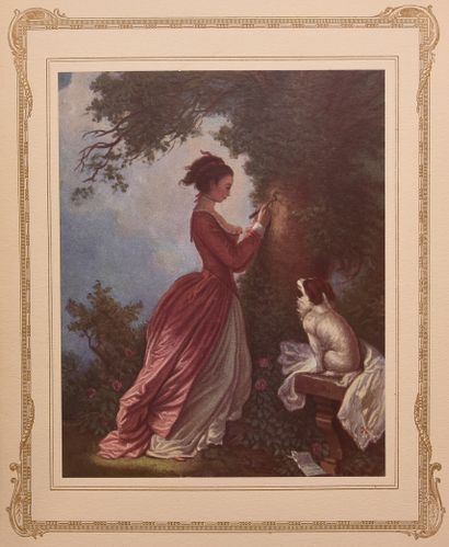 null FRAGONARD (H.) - GRAPPE (G.). H. Fragonard peintre de l’amour au XVIII° siècle....