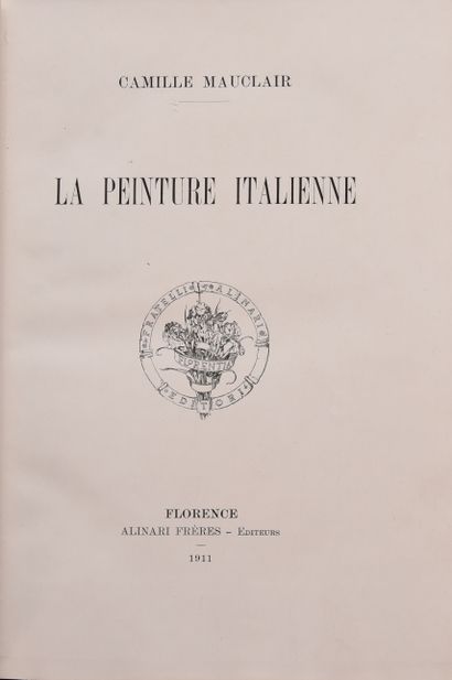 null MAUCLAIR (C.). La peinture italienne. Florence, Alinari, 1911. In-8, basane...