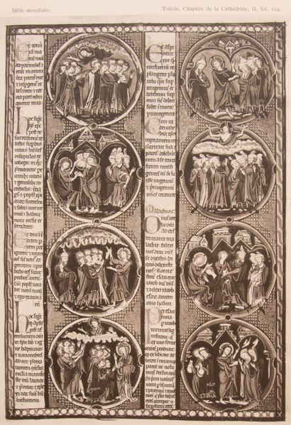 null BIBLE. La Bible Moralisée illustrée conservée à Oxford, Paris et Londres. Paris,...