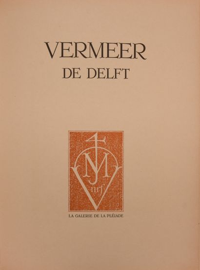 null VERMEER DE DELFT. Paris, La Galerie de la Pléiade, 1952. In-4° broché, couverture...