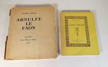 null VARILLE (M.). Arnulfe le faon. Lyon, Masson, 1935. In-4° broché. Edition originale...