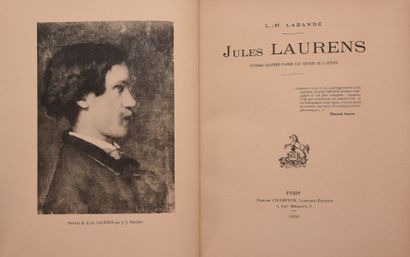 null LAURENS (J.) - LABANDE (L.H.). Jules Laurens. Paris, Champion, 1910. In-4°,...