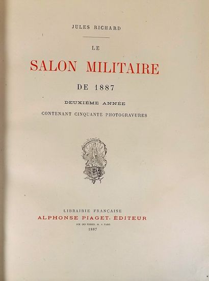 null [REVUE]. RICHARD (Jules). Le Salon Militaire de 1886 – Le Salon Militaire de...