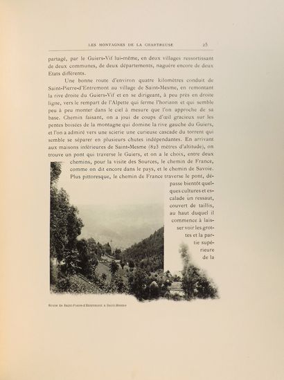 null FERRAND (Henri). Les Montagnes de la Grande Chartreuse. Grenoble, Gratier, 1899....
