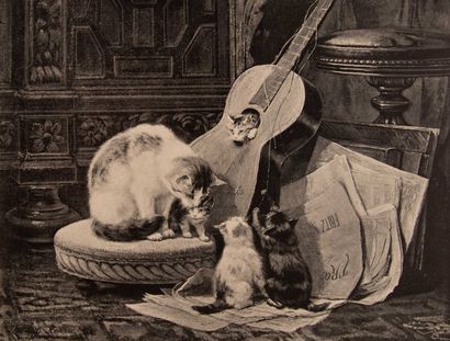 null HAVARD (H). A painter of cats. Madame Henriette RONNER. P., Flammarion, (around...