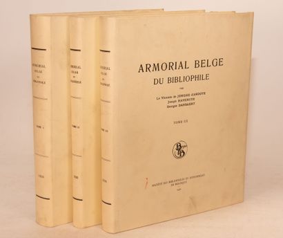 null JONGHE D'ARDOYE - HAVENITH - DANSAERT. Armorial belge du bibliophile. S.l.,...