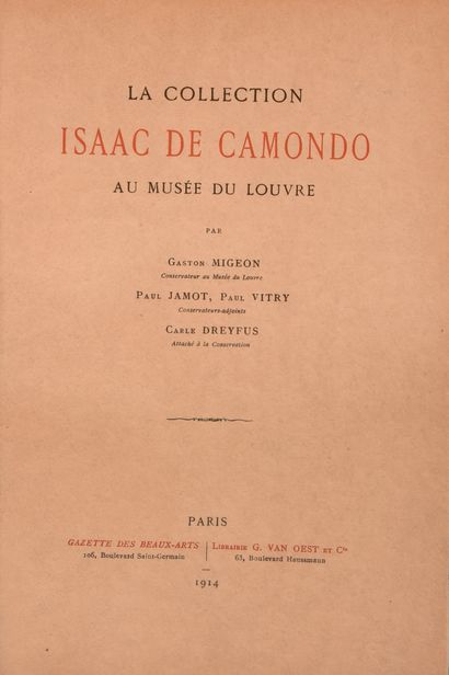 null MUSEE DU LOUVRE. La collection Isaac de Camondo au musée du Louvre. Paris, Gazette...