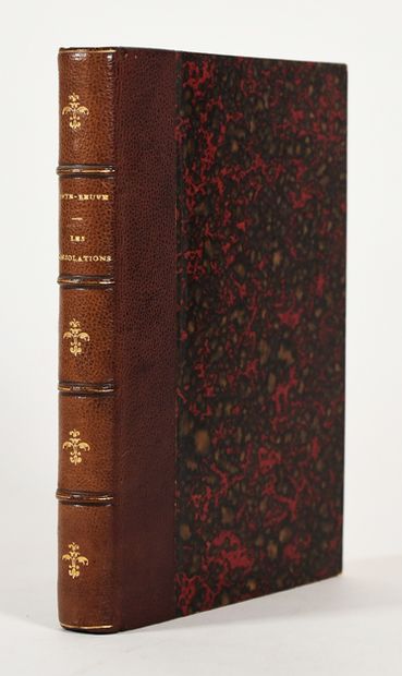 null [SAINTE-BEUVE]. Les consolations, poésies. Paris, Canel et Levavasseur, 1830....