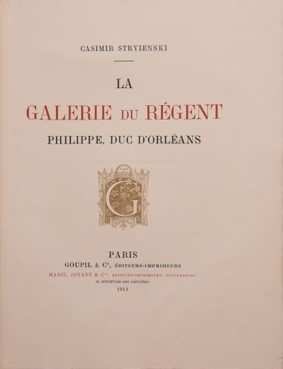 null GALERIE DU REGENT (la) - STRYIENSKI (Casimir). La galerie du Régent. Philippe,...