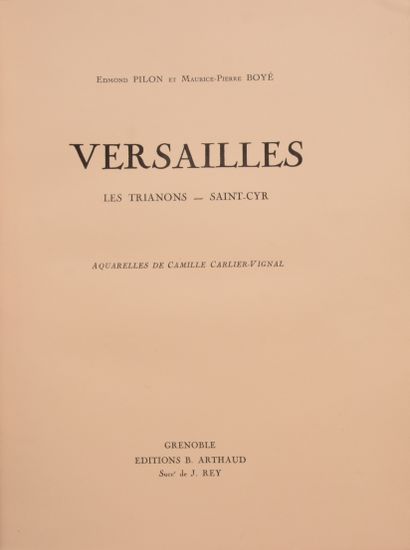 null NOLHAC (P. de). Versailles et Trianon. Page d’Art et d’Histoire. Paris, Hachette,...