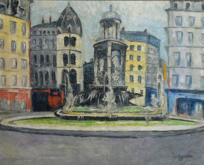 null Michelle GOURLOO (XXth)

The Jacobins square in Lyon

Oil on canvas, signed...