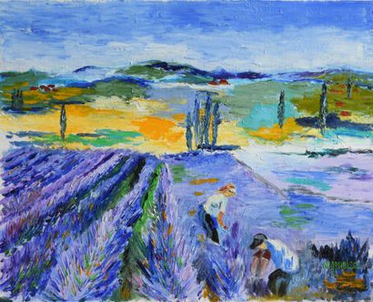null Michelle GOURLOO (XXth)

Lavenders in the Drôme

Oil on canvas, signed lower...