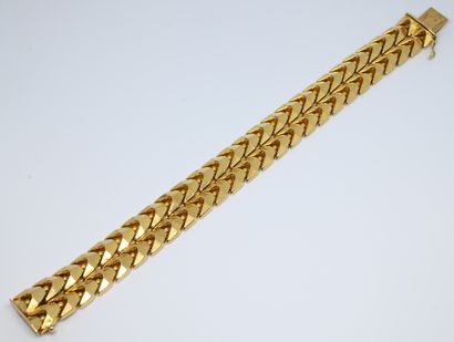 null Bracelet articulée à double rangs en or jaune 750 ‰ 

Poinçon hibou

Longueur...