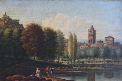 null French school end of 18th-beginning of 19th century

View of Lyon, Ainay Abbey...