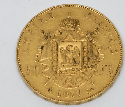 null 
FRANCE. Une pièce de 50 Francs or. 1857