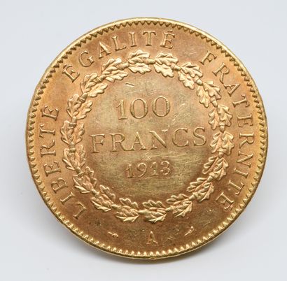 FRANCE. Un pièce 100 Francs or. 1913