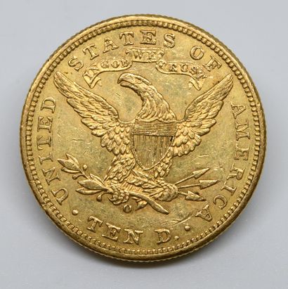 null USA. Une pièce 10 dollars or. 1901 - O. Nouvelle Orléans. AU50/TTB+