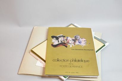 null **/*/O 2 Albums + 1 Sac 	Collection philatélique de la Poste de France de 1983...