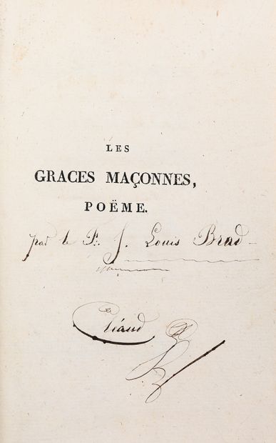 null BRAD (J. Louis). LES GRACES MAÇONNES. Paris, Caillot (1810) – VENUS MAÇONNE....