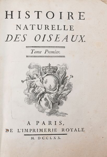 null BUFFON. HISTOIRE NATURELLE DES OISEAUX. Paris, Imprimerie Royale, 1770-1783....