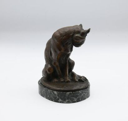 null Charles PAILLET (1871-1937)

Cat sitting with a mouse,

Proof in bronze with...